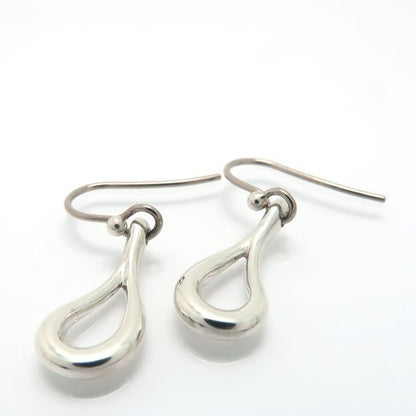Tiffany & Co Open Tea Dos Lop Earrings 925 Silver Peretti Box Tiffany & Co T&co