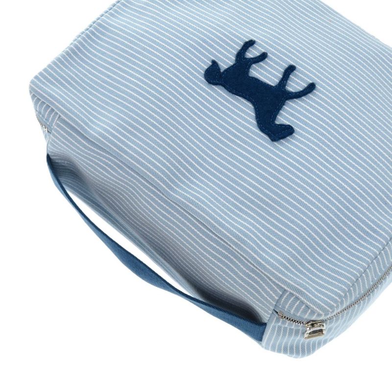 Hermes Cabriole Togo Bag MM Cotton White Blue Water 1009 Pouch Hermes
