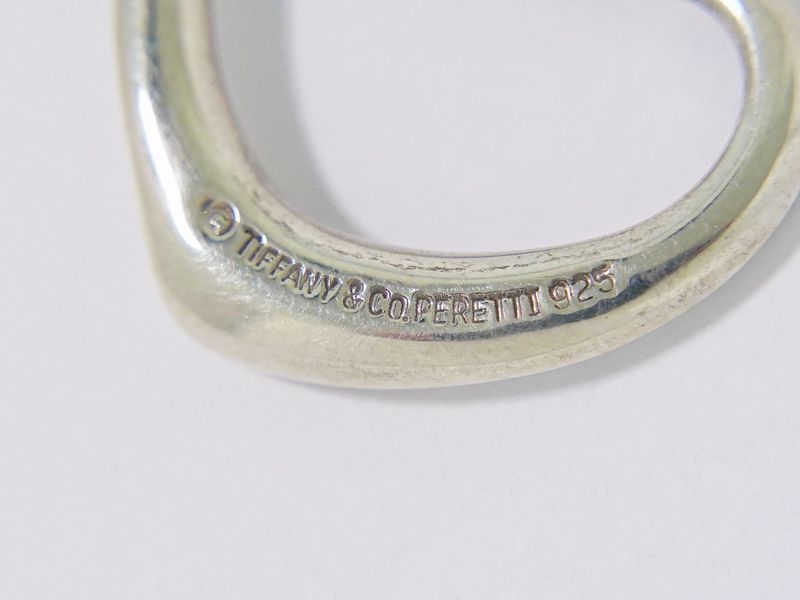 Authentic Tiffany & Co Tiffany & Co Open Heart 925 Necklace Pendant Silver Open