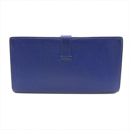 Hermes Epsom Bearn Souffle Blue Wallet Bifold
