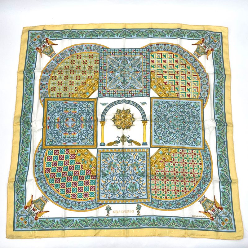 Hermes Scarf Carre 90 Ciels Byzantins Byzantine Sky Silk Multicolor