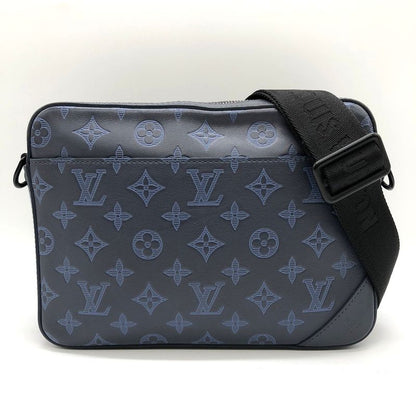 Louis Vuitton Duo Messenger M45730 Shoulder Bag Monogram Shadow Black Women Men