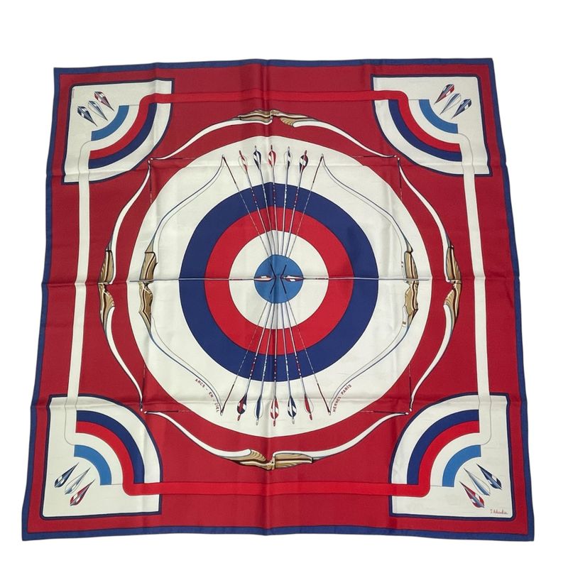 Hermes Carré 90 Silk Scarf ARCS EN CIEL Multicolor