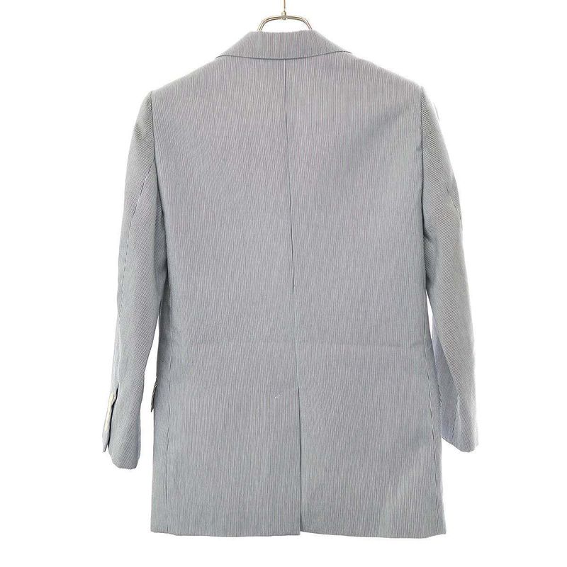 Celine Jude Striped Tailored Jacket 2v06j869w.01xb Blue 34