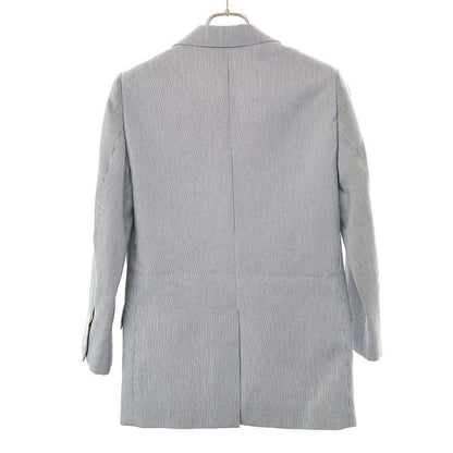 Celine Jude Striped Tailored Jacket 2v06j869w.01xb Blue 34