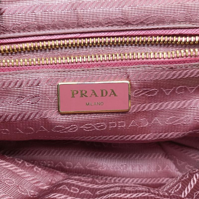 Prada Chain Quilted Flap Pink Nylon Br4965194/a