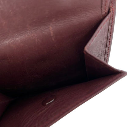 Cartier Bold And Gold Leather Wallet With Two Compartments