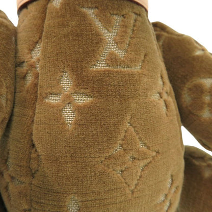 Louis Vuitton Doudou Teddy Bear Monogram Gi0791 Brown Leather Textile Plush Toy