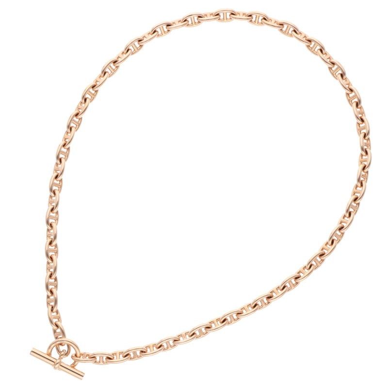 Hermes Chaine D'ancre TPM 18K Pink Goldchaine D'ancre TPM Choker Necklace Mens