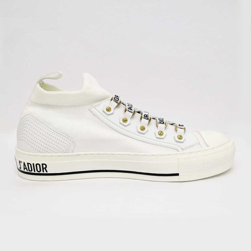 Dior Sneakers - Walk'n Dior White Size 38 Lace Logo Women's Shoes
