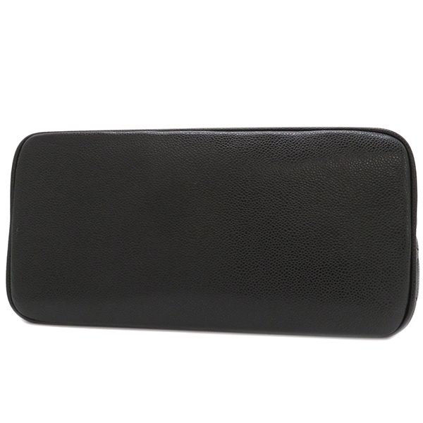 Chanel Tote Matelasse Revival Tote Caviar Skin Black Matte Silver Hardware