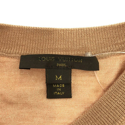 Louis Vuitton Cashmere Wool Side Bow Knit Cardigan Rw152a F8kc05mts Pink M