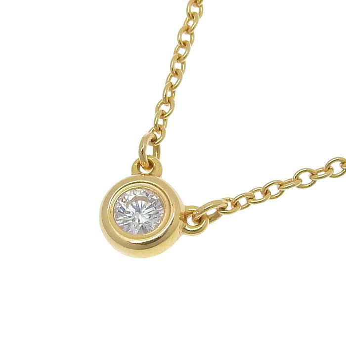 Tiffany & Co By-the-yard Diamond Necklace 18K Pink Gold 750 Pink Gold Diamond