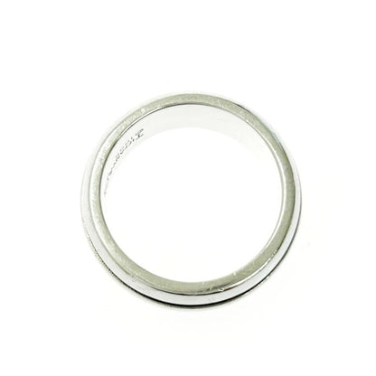 Tiffany & Co Silver Grooved Double Line Ring 9.4g 925 Engraved 434280 Ring
