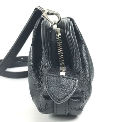 Louis Vuitton Shoulder Bag Scala Mini M80093 Monogram Mahina Leather Noir Black