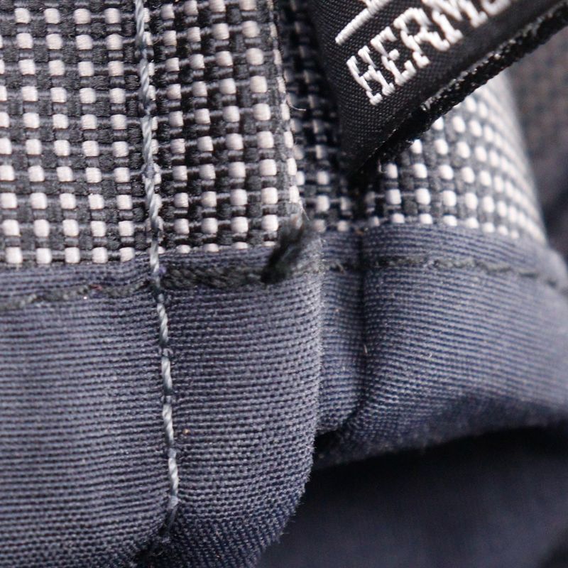 Hermes Mini Pochette Airline Nylon Canvas Gray Unisex Shoulder Bag