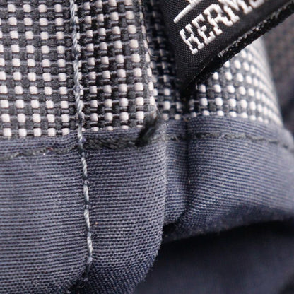 Hermes Mini Pochette Airline Nylon Canvas Gray Unisex Shoulder Bag