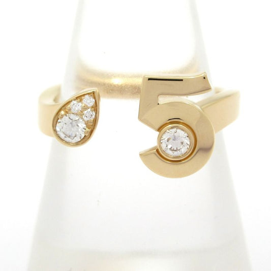 Chanel Ring 51 Extrême De Chanel N°5 Ring J12905 18K Yellow Gold X Diamond N°5