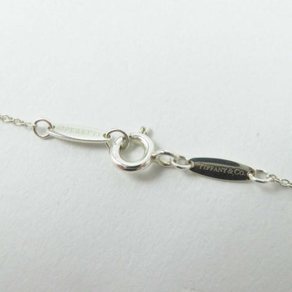 Tiffany & Co By-the-yard 0.05ct 1P Diamond Necklace Ag925 Silver Weight 1.5g