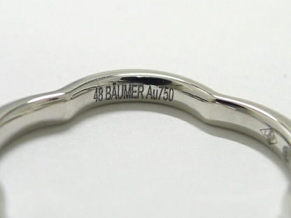 Chanel Camellia Ring 750wg 18K White Gold White Togo Old Diamond Size 48 Approx