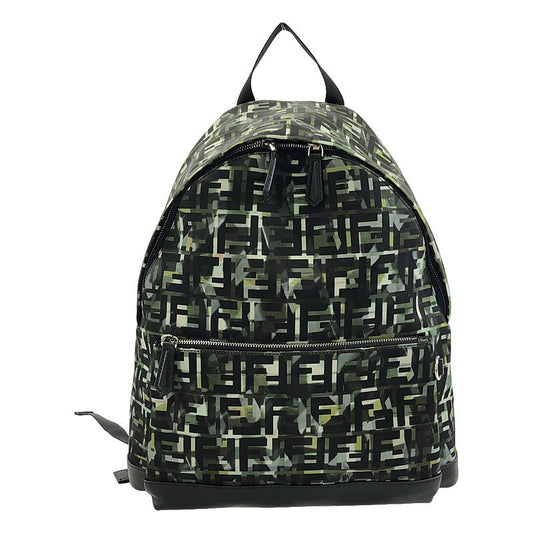 Fendi - Nylon Stamp Camouff Backpack - Nero+multi Silver - Men's