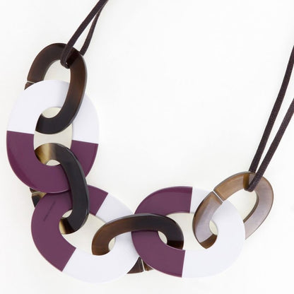 Hermes Lacquer Buffalo Horn Ladies 36g Necklace