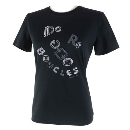 Hermes 23SS 3h4611dl Do Re Boucles Do Re Boucles Cotton Short Sleeve T-shirt