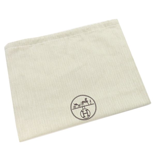 Hermes Pouch Brid a Black PM Toile Ash Marine Silver Hardware Navy Blue Handbag