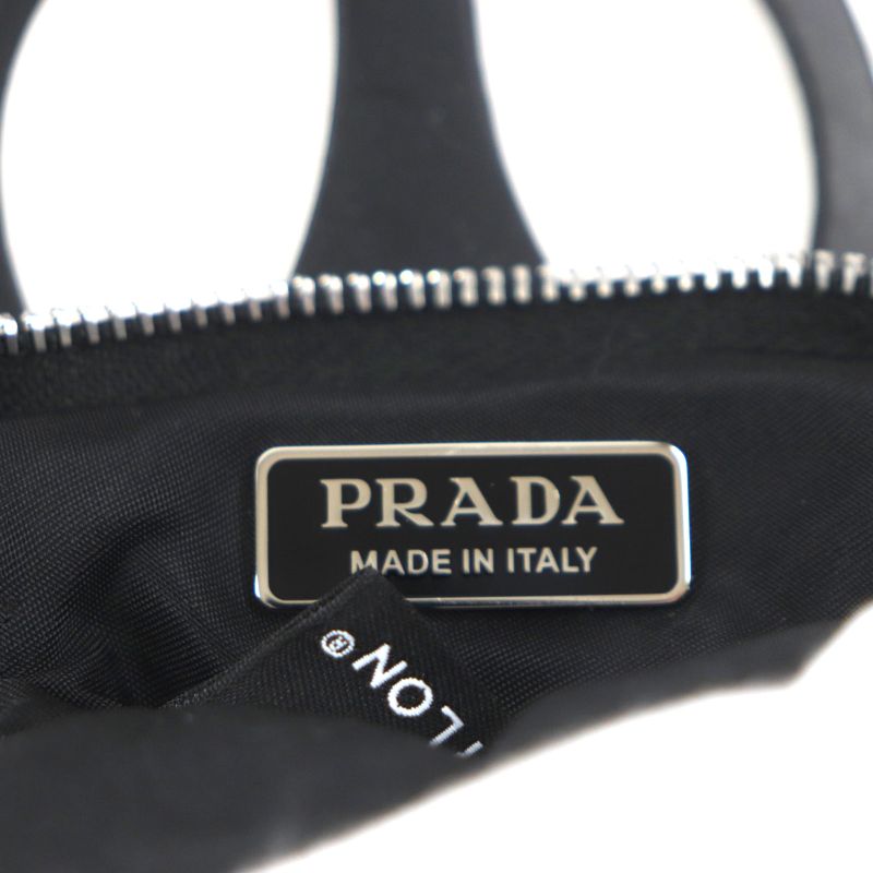 Prada 1zt054 Nylon Re-nylon Triangle Logo Neck Strap Phone Holder Cell Phone