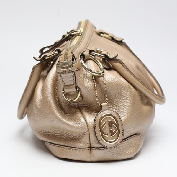Gucci 247902 WG Leather 2WAY Bag With Shoulder Strap Crossbody Handbag Gucci