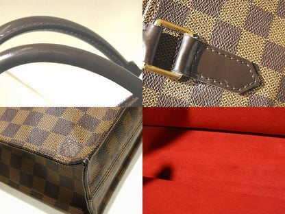 Louis Vuitton Tote Bag N51140 Sac Pla Damier Handbag Business Commuter Brown