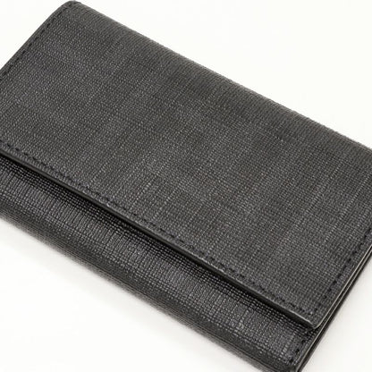 Fendi 6-stack Key Case Zucca PVC Canvas Black 8ap079 00vre F0xb8