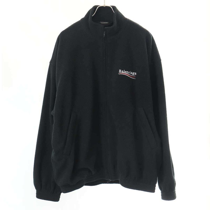Balenciaga 23aw Oversize D Logo Embroidered Fleece Jacket Campaign Logo Fleece