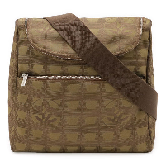 Chanel New Travel Line Backpack Sac Backpack Shoulder Bag 2WAY Nylon Jacquard