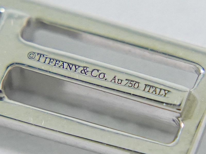 Authentic Tiffany & Co Tiffany & Co T Two Open Vertical Bar Au750 WG Necklace