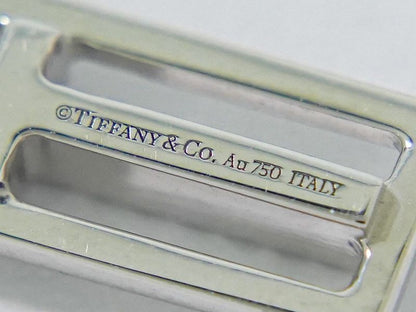 Authentic Tiffany & Co Tiffany & Co T Two Open Vertical Bar Au750 WG Necklace