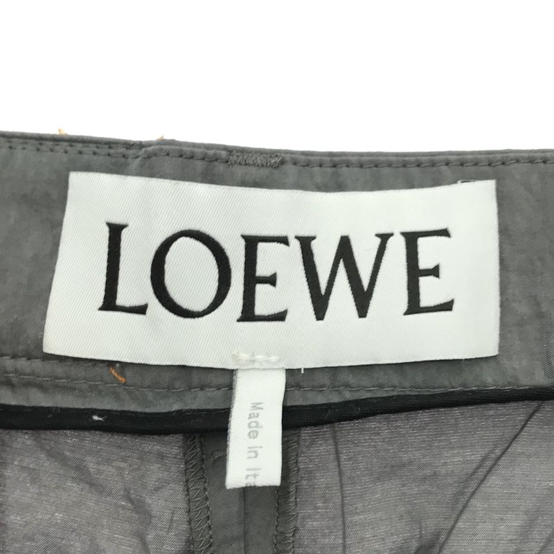 Loewe 22ss High Waist Cargo Pants High Waist Cargo Pants S540y04xat Gray 38