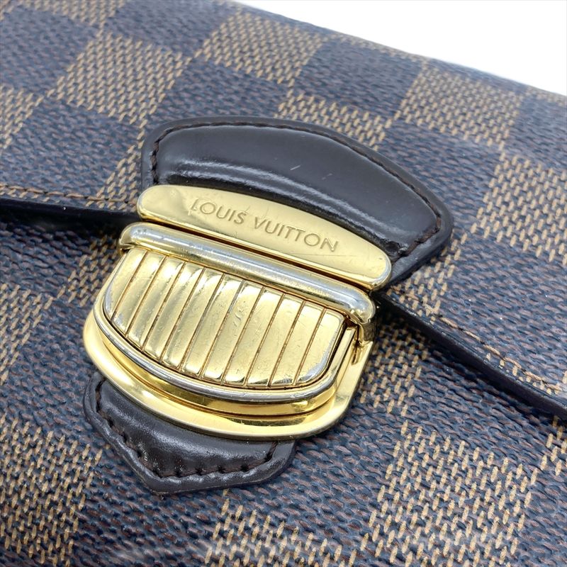 Louis Vuitton Portefeuille Joy Bifold Wallet Damier Ebène Leather N60034 Brown