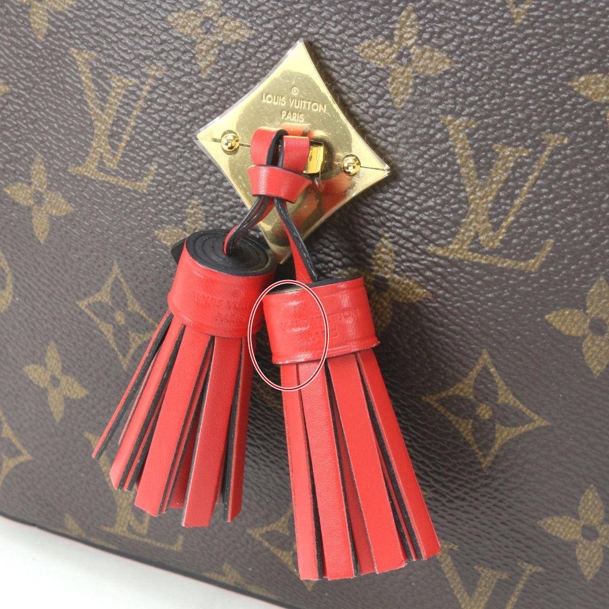 Louis Vuitton Monogram Saintonge Coquelicot Shoulder Bag