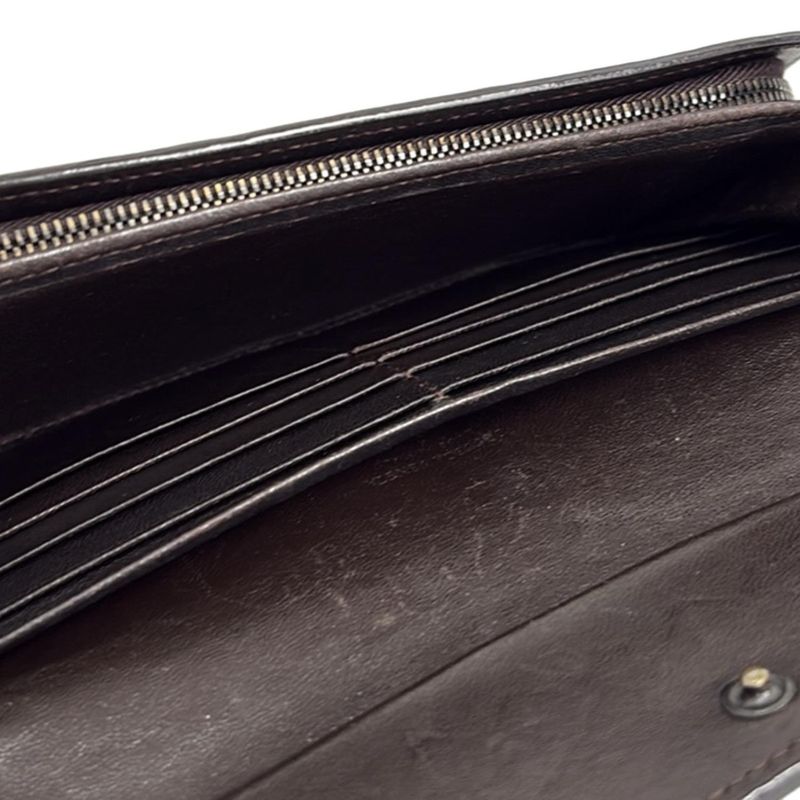 Bottega Veneta Intrecciato 150509 Dark Brown Leather