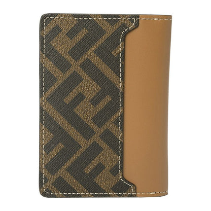 Fendi Card Case FF Square Beige