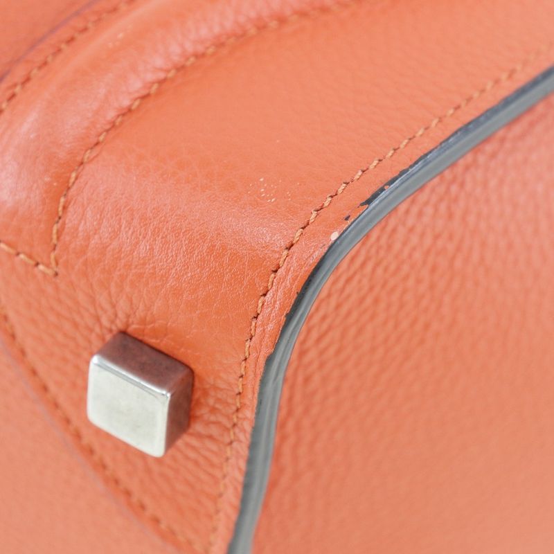 Celine Luggage Micro Shopper 167793dru.27 Leather Vermilion Ladies Handbag