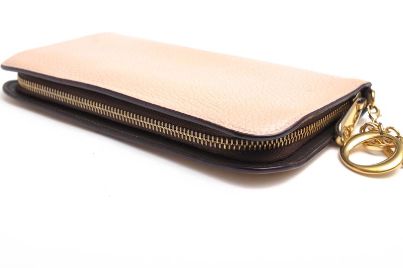 Christian Dior Wallet Women Leather Genuine Leather Beige S02710trl Dior Iss Imo