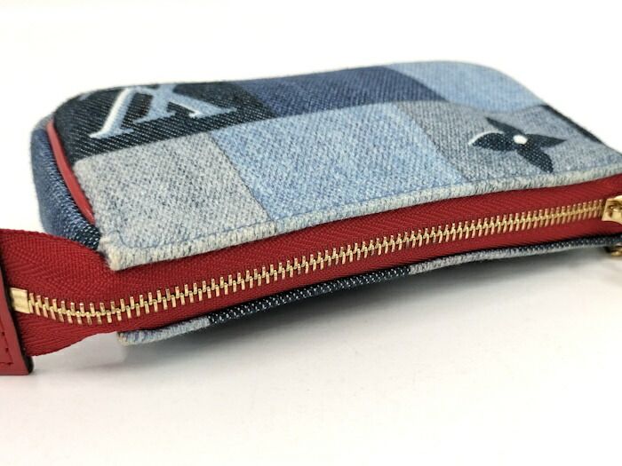 Louis Vuitton Micro Pochette Accessoire Pouch Monogram Denim Multicolor M68760
