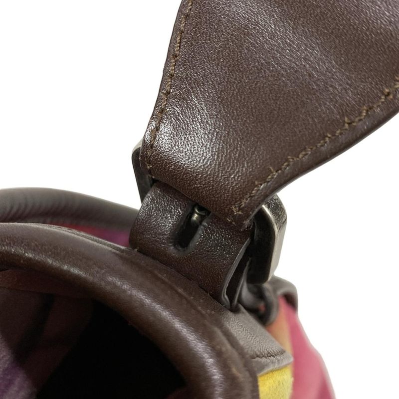 Chanel Shoulder Bag - Pink X Yellow X Multi Messenger Bag / Coco Mark Leather