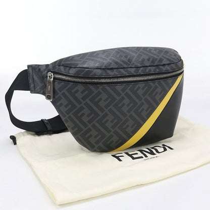 Fendi Belt Bag Diagonal 7va434 Body Bag PVC Men's