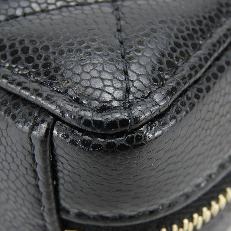 Chanel Shoulder Bag Matelasse Leather Black Gold Hardware Mini Bag 22A Coco