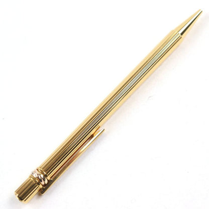 Cartier Trinity Ballpoint Pen With Logo Engraving Twist Closure Blue Ink Gold