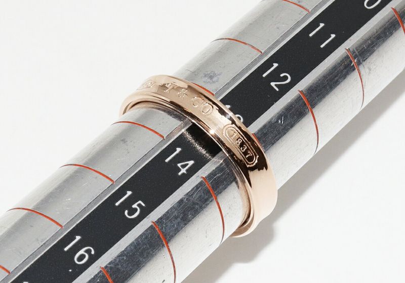 Tiffany & Co Ring 18K Pink Gold 1837 Narrow Ring Width 36mm (014in)