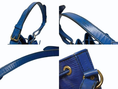 Louis Vuitton Shoulder Bag Epi Noe Blue Gold — view 6